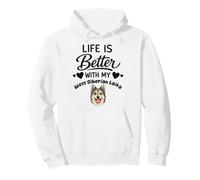 La Vie Est Meilleure avec Mon Laïka de Sibérie Occidentale Sweat à Capuche