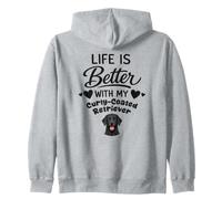 La Vie Est Meilleure avec Mon Retriever à Poil bouclé Sweat à Capuche
