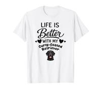 La Vie Est Meilleure avec Mon Retriever à Poil bouclé T-Shirt