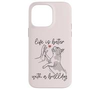 La Vie est Meilleure avec Un Bulldog Frenchie Dog Owner Meme Coque pour iPhone 14 Pro Max