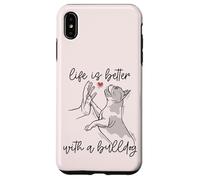 La Vie est Meilleure avec Un Bulldog Frenchie Dog Owner Meme Coque pour iPhone XS Max