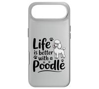 La Vie est Meilleure avec Un Caniche, Caniche Blanc Coque pour iPhone Air