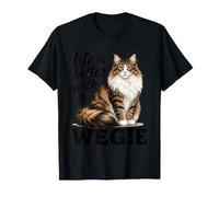 La Vie est Meilleure avec Un Chat de la forêt norvégienne Wegie T-Shirt