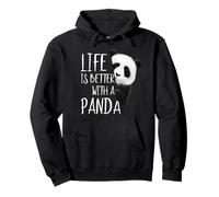 La vie est meilleure avec un panda Sweat à Capuche