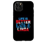 La Vie est Meilleure avec Un t-Shirt Linda Nom Linda Coque pour iPhone 11 Pro