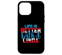 La Vie est Meilleure avec Un t-Shirt Linda Nom Linda Coque pour iPhone 12 Pro Max