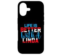 La Vie est Meilleure avec Un t-Shirt Linda Nom Linda Coque pour iPhone 17