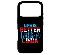 La Vie est Meilleure avec Un t-Shirt Linda Nom Linda Coque pour iPhone 17 Pro