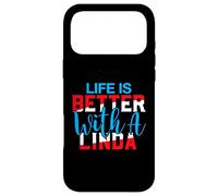 La Vie est Meilleure avec Un t-Shirt Linda Nom Linda Coque pour iPhone 17 Pro Max