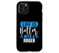 La Vie est Meilleure avec Un t-Shirt Roger Nom Roger Coque pour iPhone 11 Pro