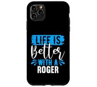 La Vie est Meilleure avec Un t-Shirt Roger Nom Roger Coque pour iPhone 11 Pro Max