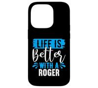 La Vie est Meilleure avec Un t-Shirt Roger Nom Roger Coque pour iPhone 14 Pro