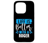 La Vie est Meilleure avec Un t-Shirt Roger Nom Roger Coque pour iPhone 15 Pro