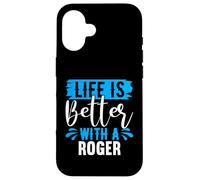 La Vie est Meilleure avec Un t-Shirt Roger Nom Roger Coque pour iPhone 16
