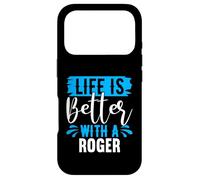 La Vie est Meilleure avec Un t-Shirt Roger Nom Roger Coque pour iPhone 17 Pro