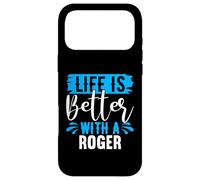La Vie est Meilleure avec Un t-Shirt Roger Nom Roger Coque pour iPhone 17 Pro Max