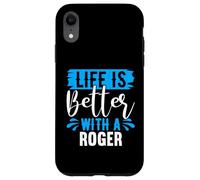La Vie est Meilleure avec Un t-Shirt Roger Nom Roger Coque pour iPhone XR