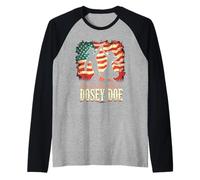 La Vie est Meilleure avec Une Danse carrée Dosey Dosey Doe Manche Raglan