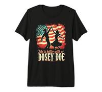 La Vie est Meilleure avec Une Danse carrée Dosey Dosey Doe T-Shirt Haut de Gamme
