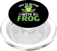 La Vie est Meilleure avec Une Grenouille drôle et Mignonne Amoureuse des Grenouilles PopSockets PopGrip pour MagSafe