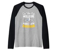 La Vie Est Meilleure avec Une Mouette - Amoureux des Mouette Manche Raglan