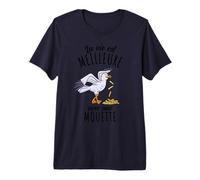 La Vie Est Meilleure avec Une Mouette T-Shirt Haut de Gamme