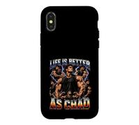 La Vie est Meilleure comme Un Tchad Coque pour iPhone X/XS