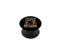 La Vie est Meilleure comme Un Tchad PopSockets PopGrip Adhésif