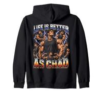 La Vie est Meilleure comme Un Tchad Sweat à Capuche