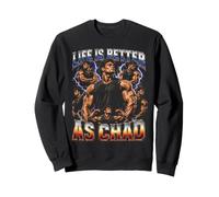 La Vie est Meilleure comme Un Tchad Sweatshirt