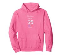 La Vie est Meilleure dans DOUBS Numéro 25 Franche Comté France Sweat à Capuche, Unisexe pour Adultes, Rose Vif, XL