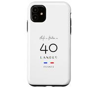 La Vie est Meilleure dans LANDES Numéro 40 Aquitaine France Noir Coque pour iPhone 11