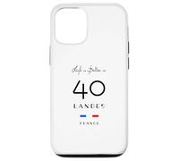 La Vie est Meilleure dans LANDES Numéro 40 Aquitaine France Noir Coque pour iPhone 12/12 Pro