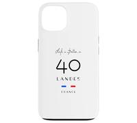 La Vie est Meilleure dans LANDES Numéro 40 Aquitaine France Noir Coque pour iPhone 13