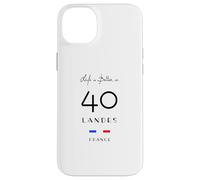 La Vie est Meilleure dans LANDES Numéro 40 Aquitaine France Noir Coque pour iPhone 14 Plus