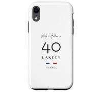 La Vie est Meilleure dans LANDES Numéro 40 Aquitaine France Noir Coque pour iPhone XR