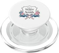 La Vie est Meilleure dans Le sud | Floral Southern Pride PopSockets PopGrip pour MagSafe