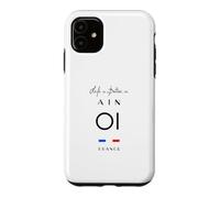 La Vie est Meilleure en AIN Numéro 01 Auvergne Rhône Alpes Noir Coque pour iPhone 11
