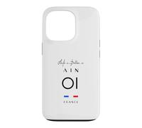 La Vie est Meilleure en AIN Numéro 01 Auvergne Rhône Alpes Noir Coque pour iPhone 13 Pro