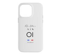 La Vie est Meilleure en AIN Numéro 01 Auvergne Rhône Alpes Noir Coque pour iPhone 14 Pro Max