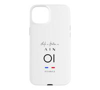 La Vie est Meilleure en AIN Numéro 01 Auvergne Rhône Alpes Noir Coque pour iPhone 15 Plus