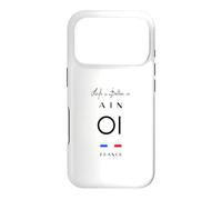 La Vie est Meilleure en AIN Numéro 01 Auvergne Rhône Alpes Noir Coque pour iPhone 17 Pro