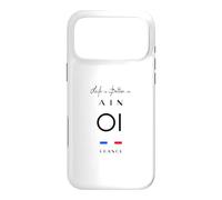 La Vie est Meilleure en AIN Numéro 01 Auvergne Rhône Alpes Noir Coque pour iPhone 17 Pro Max