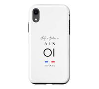 La Vie est Meilleure en AIN Numéro 01 Auvergne Rhône Alpes Noir Coque pour iPhone XR