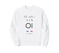 La Vie est Meilleure en AIN Numéro 01 Auvergne Rhône Alpes Noir Sweatshirt