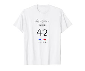 La Vie est Meilleure en Loire Numéro 42 Saint-Étienne France T-Shirt Graphique avec Valeur