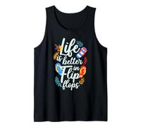 La Vie est Meilleure en Tongs Débardeur