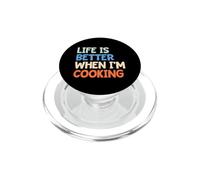 La Vie est Meilleure Quand Je Cuisine PopSockets PopGrip pour MagSafe