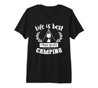 La Vie est Meilleure Quand on Fait du Camping, de L'Aventure dans la Nature T-Shirt Haut de Gamme