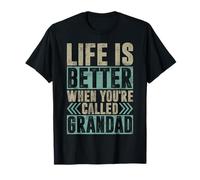 La vie est meilleure quand on s'appelle Papy Funny Grandpa T-Shirt